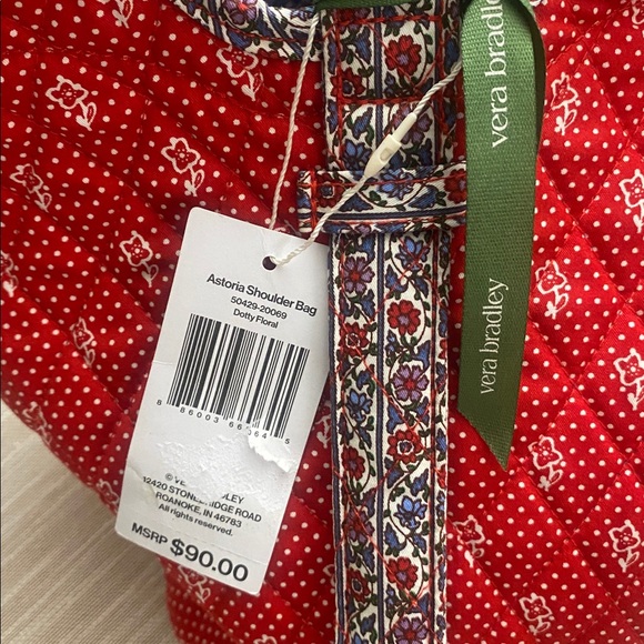 Vera Bradley Premium Cotton Astoria Shoulder Bag - Picture 13 of 14